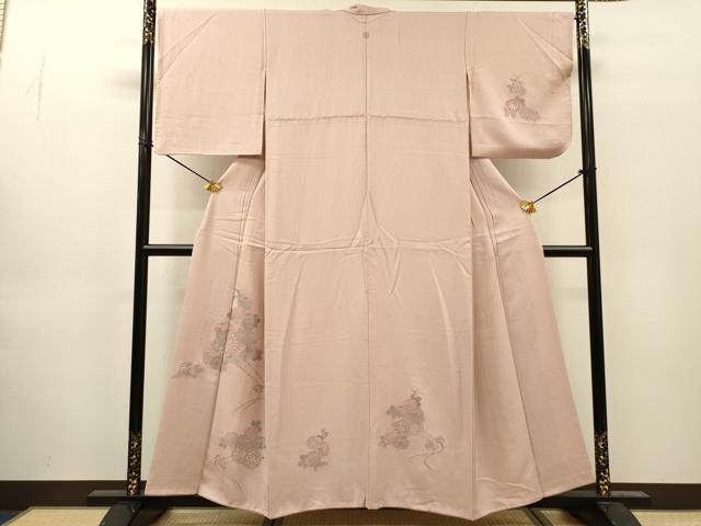 平和屋着物▼中国三大刺繍 スワトウ刺繍 汕頭刺繍 相良刺繍 総刺繍 訪問着 花車文 正絹 逸品 DABJ7047fe