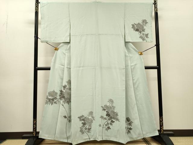 平和屋着物▼訪問着 手描き 枝花 正絹 逸品 DABJ7060fe