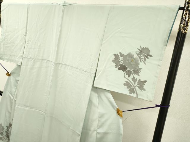 平和屋着物▼訪問着 手描き 枝花 正絹 逸品 DABJ7060fe