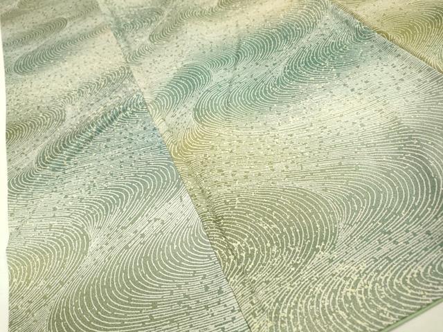 平和屋着物▼上質な小紋 流水文 暈し染 正絹 逸品 DABJ7063fe