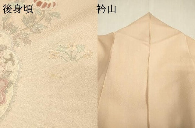 平和屋着物▼中国三大刺繍 スワトウ刺繍 汕頭刺繍 相良刺繍 蘇州刺繍 総刺繍 色留訪問着 花絵皿文 暈し染 正絹 逸品 DABJ7065fe