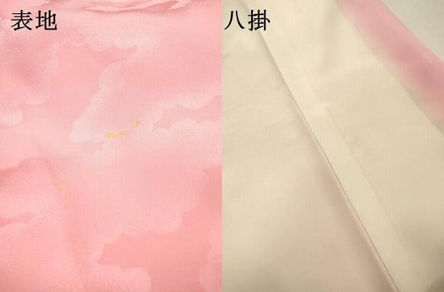 平和屋着物▼豪華振袖 枝花 暈し染 金銀糸 正絹 逸品 DABJ7070fe