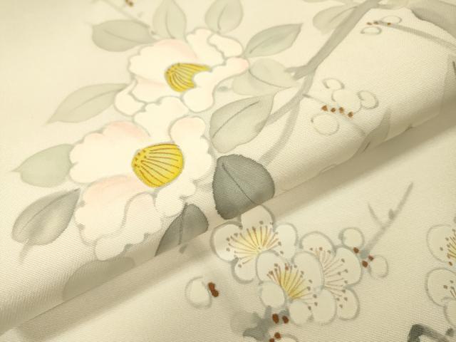 平和屋着物▼六通柄袋帯 手描き 枝花 正絹 逸品 DABJ7122fe