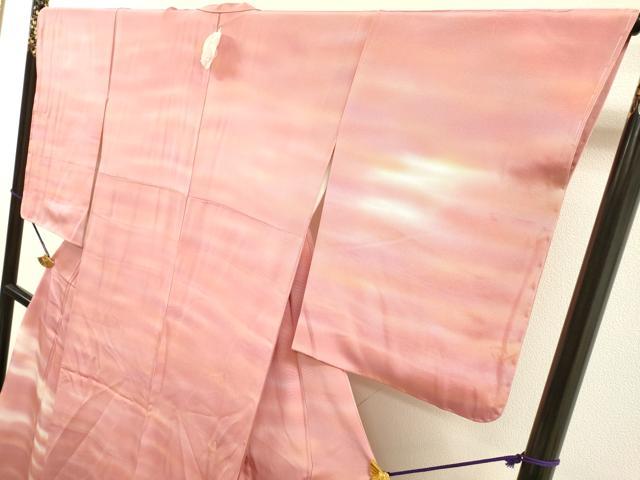 平和屋着物▼虹色創家 本郷大田子 訪問着 霞文 暈し染 正絹 逸品 未使用 DABJ7305fe