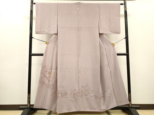 平和屋着物▼中国三大刺繍 スワトウ刺繍 汕頭刺繍 総刺繍 訪問着 風景花文 正絹 逸品 DABJ7306fe