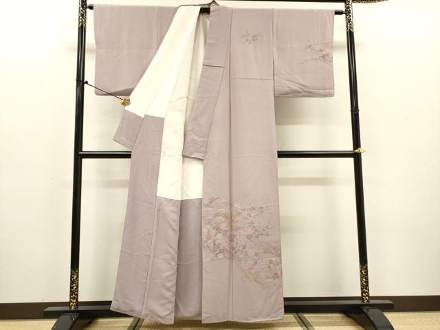 平和屋着物▼中国三大刺繍 スワトウ刺繍 汕頭刺繍 総刺繍 訪問着 風景花文 正絹 逸品 DABJ7306fe