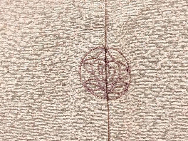 平和屋着物▼中国三大刺繍 スワトウ刺繍 汕頭刺繍 総刺繍 無地絵羽訪問着 雪輪花文 紅藤色 正絹 逸品 DABJ7459fe