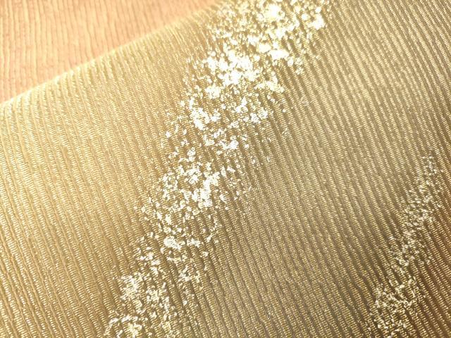 平和屋着物▼太鼓柄袋帯 霞文 金銀彩 金通し地 正絹 逸品 DABJ7620fe
