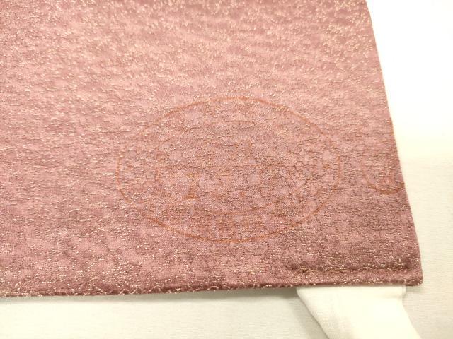 平和屋着物▼つけ帯 草花 金通し地 正絹 逸品 DABJ7621fe
