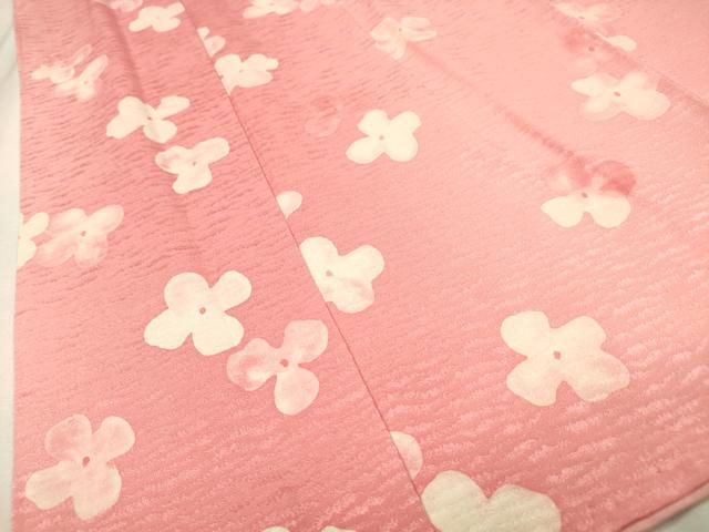 平和屋着物▼上質な小紋 舞花 暈し染 正絹 逸品 DABJ7759fe