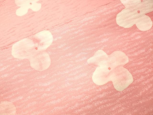 平和屋着物▼上質な小紋 舞花 暈し染 正絹 逸品 DABJ7759fe