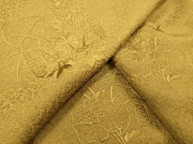 平和屋着物▼中国三大刺繍 スワトウ刺繍 汕頭刺繍 総刺繍 無地絵羽訪問着 鏡裏花文 梅幸茶色 正絹 逸品 DABJ7777fe