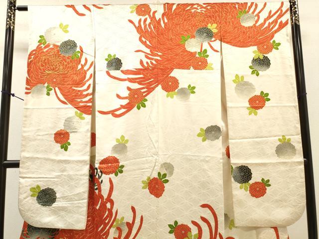 平和屋着物●豪華振袖 駒刺繍 乱菊 金彩 正絹 逸品 DABJ7845fe