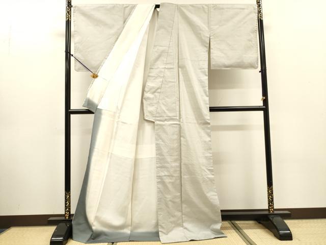 平和屋着物●本場縞大島紬 霞文 ロング丈 正絹 逸品 未使用 DABJ7847fe