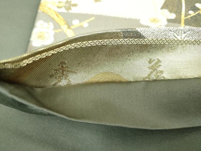 平和屋着物▼六通柄袋帯 秀花 金銀糸 正絹 逸品 DABJ8023ps