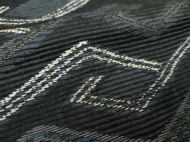 平和屋着物▼六通柄袋帯 幾何学文様 正絹 逸品 DABJ8153ps