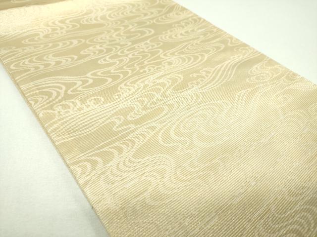 平和屋着物▼六通柄袋帯 唐織 吉祥花絵巻 金銀糸 正絹 逸品 DABJ8196ps