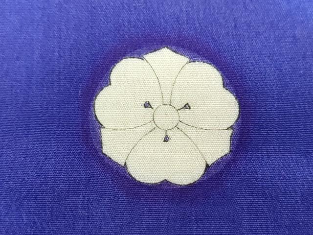 平和屋本店●アンティーク 大正ロマン 色留袖 駒刺繍 檜扇御所車花文 暈し染め 正絹 逸品 DABJ8233ps