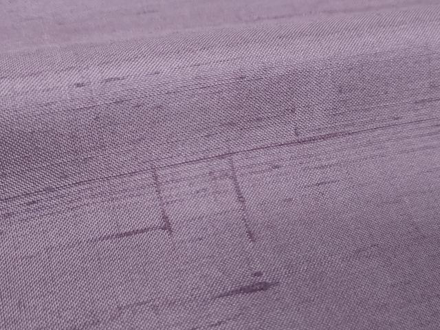 平和屋着物●上質な紬 色無地 鳩羽色 正絹 逸品 DABJ8238ps