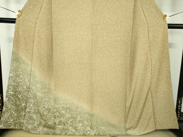 平和屋着物●訪問着 草葉文 暈し染め 正絹 逸品 DABJ8252ps
