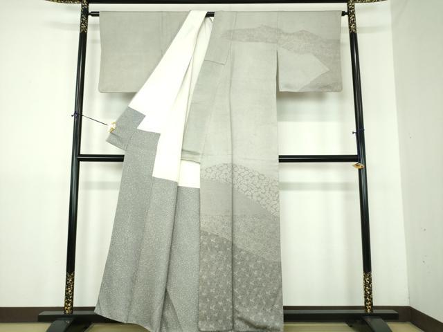 平和屋着物●二代目 川村久太郎 訪問着 切嵌吉祥花文 正絹 逸品 DABJ8257ps