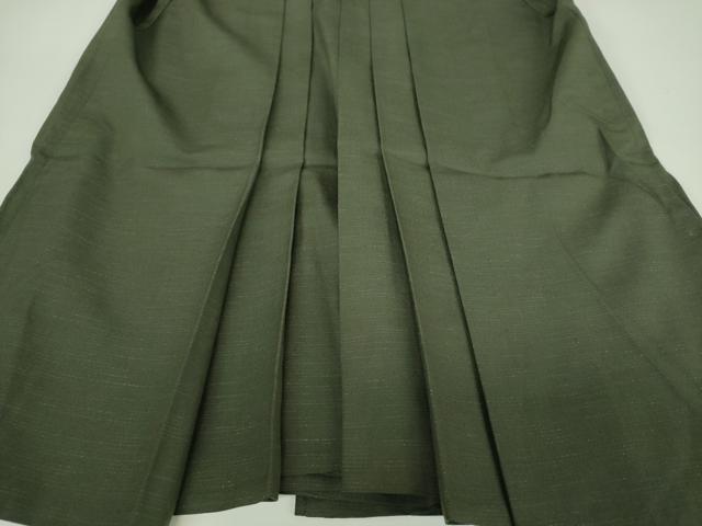平和屋着物●男性 行灯袴 深緑色 DABJ8267ps