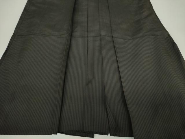 平和屋着物●男性 行灯袴 縞 正絹 逸品 DABJ8269ps