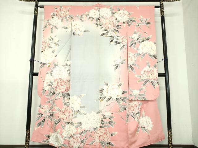平和屋着物●豪華振袖 作家物 枝花文 暈し染め 金彩 正絹 逸品 DABJ8395ps