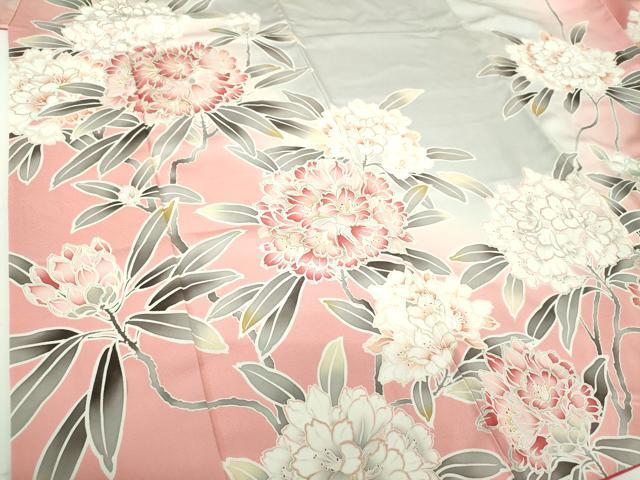 平和屋着物●豪華振袖 作家物 枝花文 暈し染め 金彩 正絹 逸品 DABJ8395ps