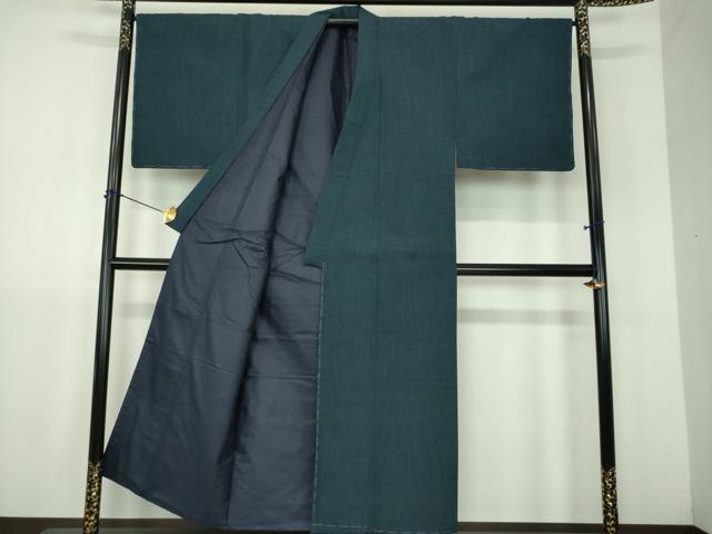 平和屋着物●男性 紬 濃紺地 逸品 未使用 DABJ8408ps