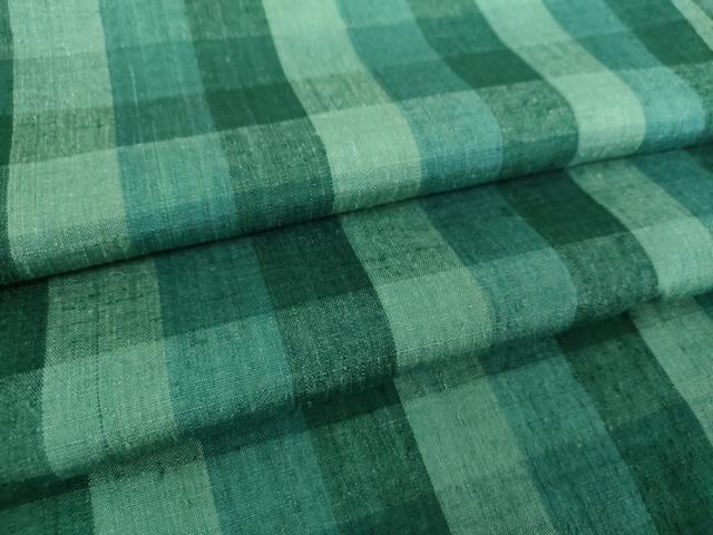 平和屋着物●上質な紬 格子 正絹 逸品 DABJ8409ps