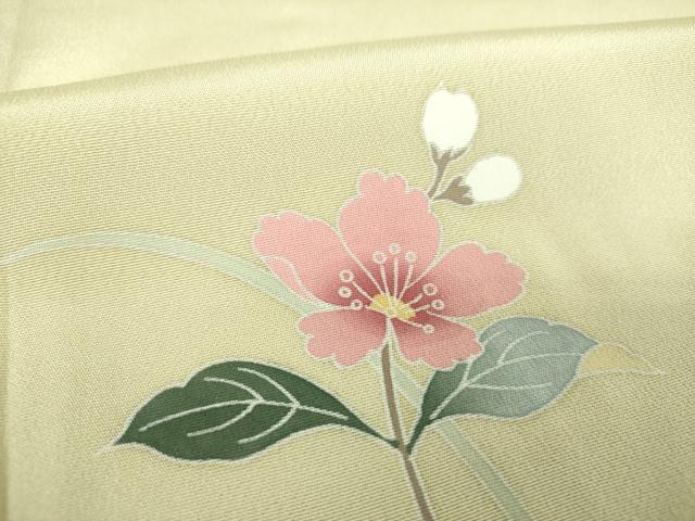 平和屋着物●訪問着 友禅 枝花文 暈し染め 正絹 逸品 未使用 DABJ8428ps