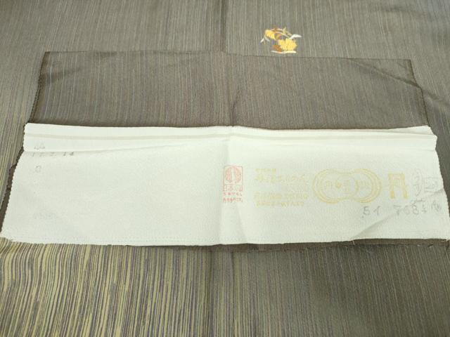 平和屋着物●訪問着 総刺繍 花丸文 暈し染め 反端付き 正絹 逸品 未使用 DABJ8433ps