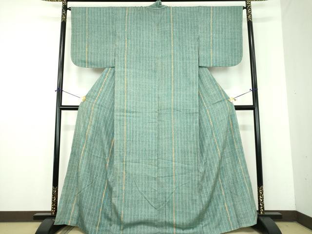 平和屋着物●上質な紬 杢目絞り 間道 松坂屋扱い 正絹 逸品 DABJ8438ps