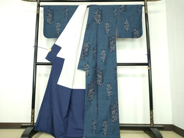 平和屋着物●上質な紬 辻が花 正絹 逸品 DABJ8439ps