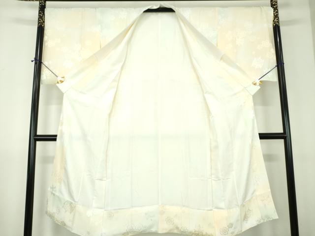 平和屋着物●上質な長襦袢 袷 糸車花地紋 暈し染め 正絹 逸品 DABJ8442ps