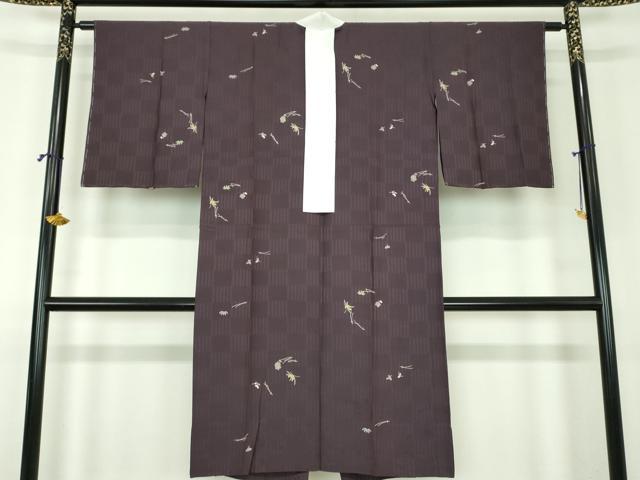 平和屋着物●上質な長襦袢 無双仕立て 吹き寄せ花文 正絹 逸品 DABJ8443ps