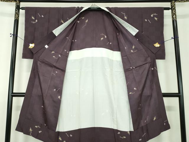 平和屋着物●上質な長襦袢 無双仕立て 吹き寄せ花文 正絹 逸品 DABJ8443ps