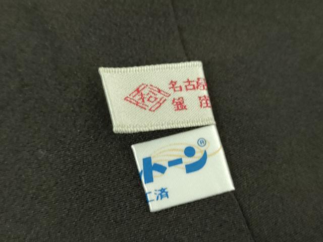 平和屋着物●訪問着 立波文 黒地 金彩 正絹 逸品 DABJ8623ps