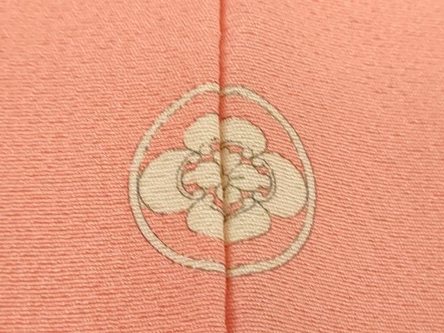 平和屋着物●上質な色無地 曙色 正絹 逸品 DABJ8631ps
