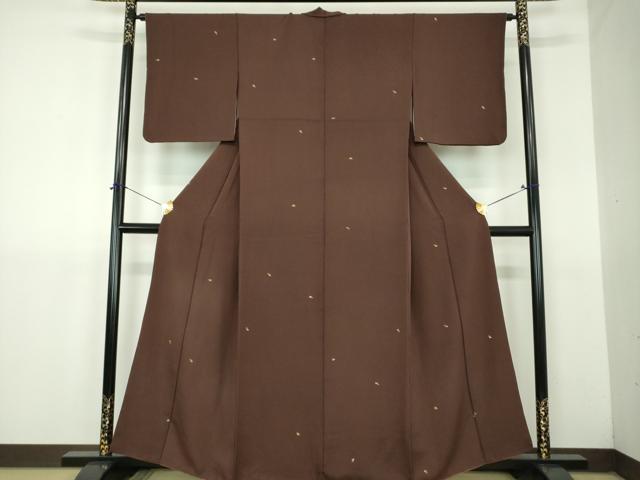 平和屋着物●上質な小紋 霞文 正絹 逸品 DABJ8639ps