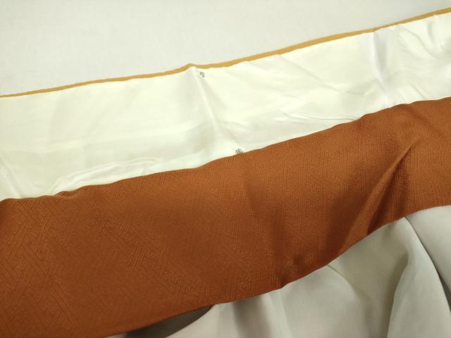 平和屋着物●ファッションデザイナー 花井幸子監修 色無地 櫨染色 正絹 逸品 DABJ8642ps