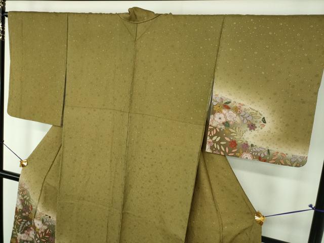 平和屋着物●訪問着 辻が花 暈し染め 金彩 正絹 逸品 DABJ8655ps