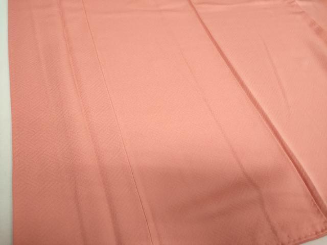 平和屋着物●上質な色無地 籠目地紋 東雲色 正絹 逸品 DABJ8662ps