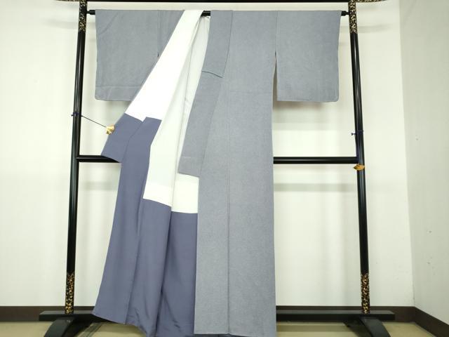 平和屋着物●江戸小紋 彫士:住田双光・染士:服部光擴 鮫小紋柄 正絹 逸品 未使用 DABJ8663ps