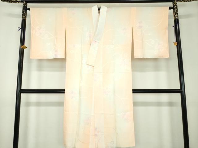 平和屋着物●上質な長襦袢 袷 雪輪花地紋 暈し染め 正絹 逸品 DABJ8685ps