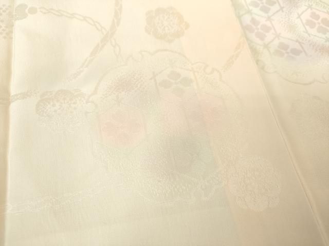 平和屋着物●上質な長襦袢 袷 雪輪花地紋 暈し染め 正絹 逸品 DABJ8685ps