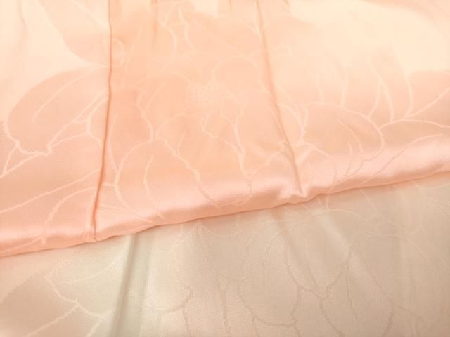 平和屋着物●振袖用長襦袢 袷 牡丹地紋 暈し染め 正絹 逸品 DABJ8686ps