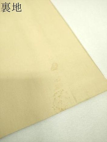平和屋着物▼六通柄袋帯 唐織 色紙取華文 金糸 正絹 逸品 DABJ8736ps