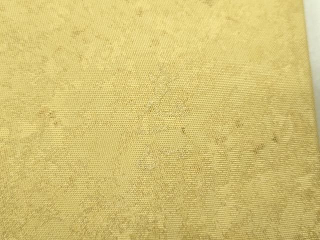 平和屋着物●金彩友禅 卓越技能者・名工・和田光正 太鼓柄袋帯 竜田川 舞扇花文 金銀彩 引箔 正絹 逸品 DABJ8893ps